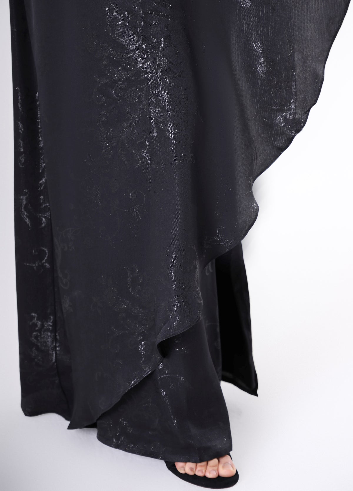 Edda dress - Black flowers on black