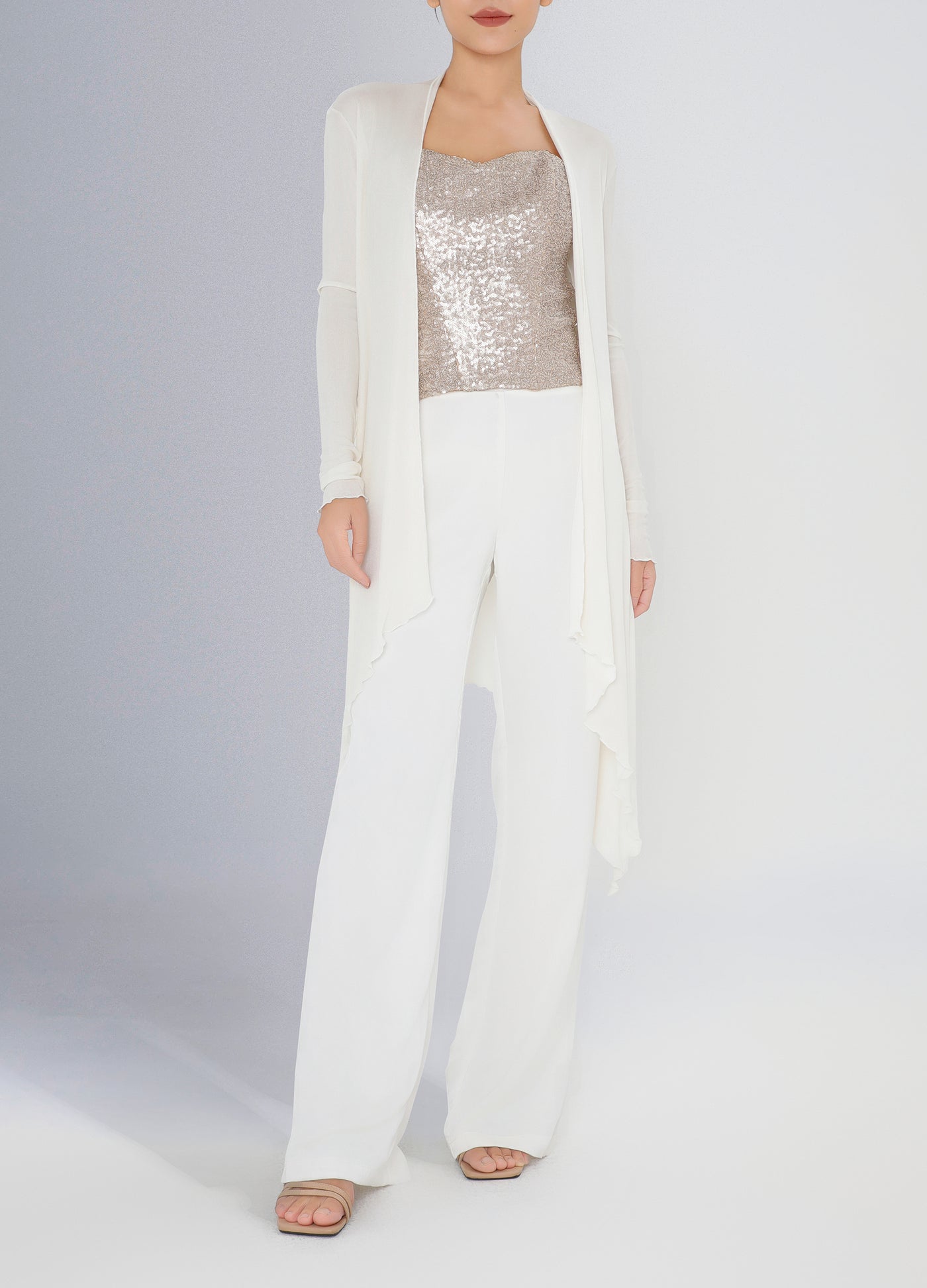 Silk maxi cardigan discount