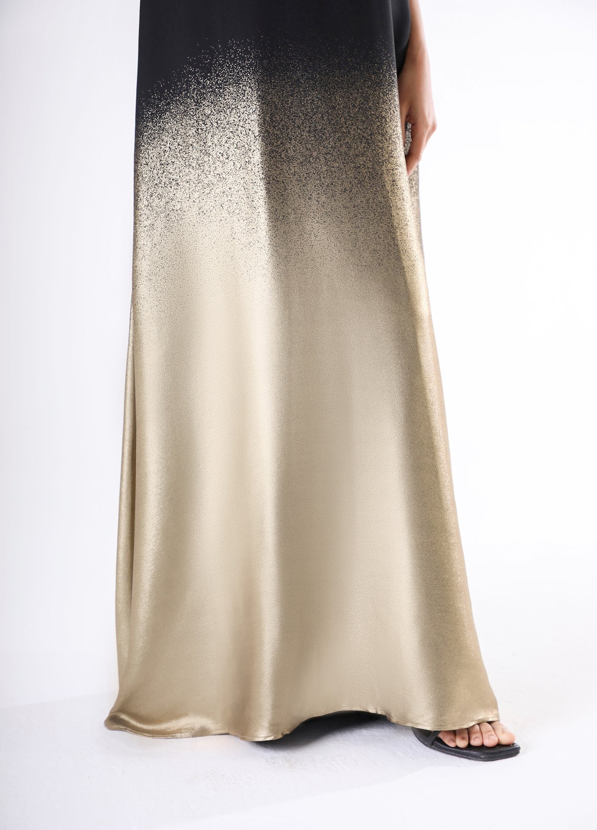Roma dress - Black to gold ombre
