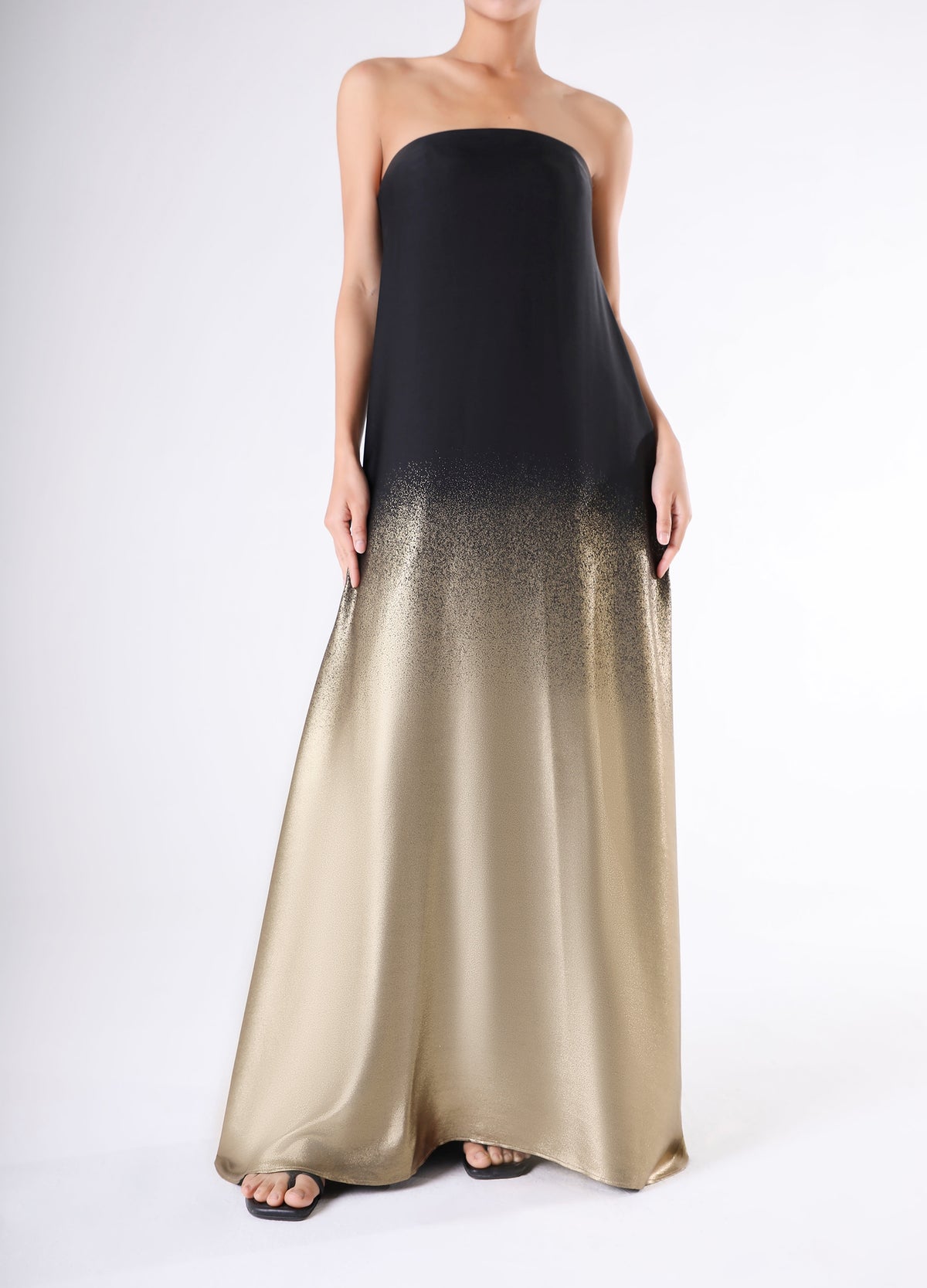 Roma dress - Black to gold ombre