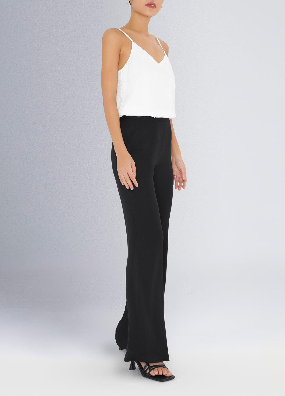 Silk Tall Pants - Black