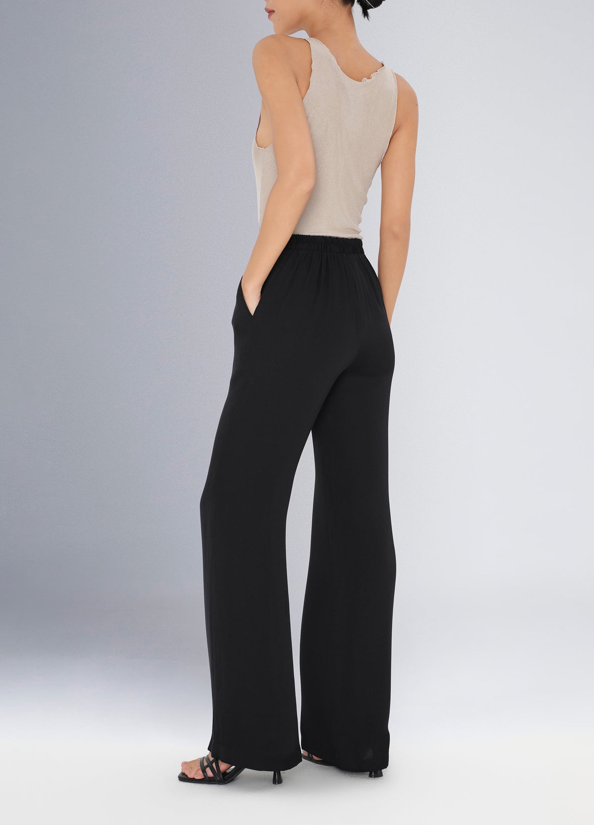 Silk Tall Pants - Black