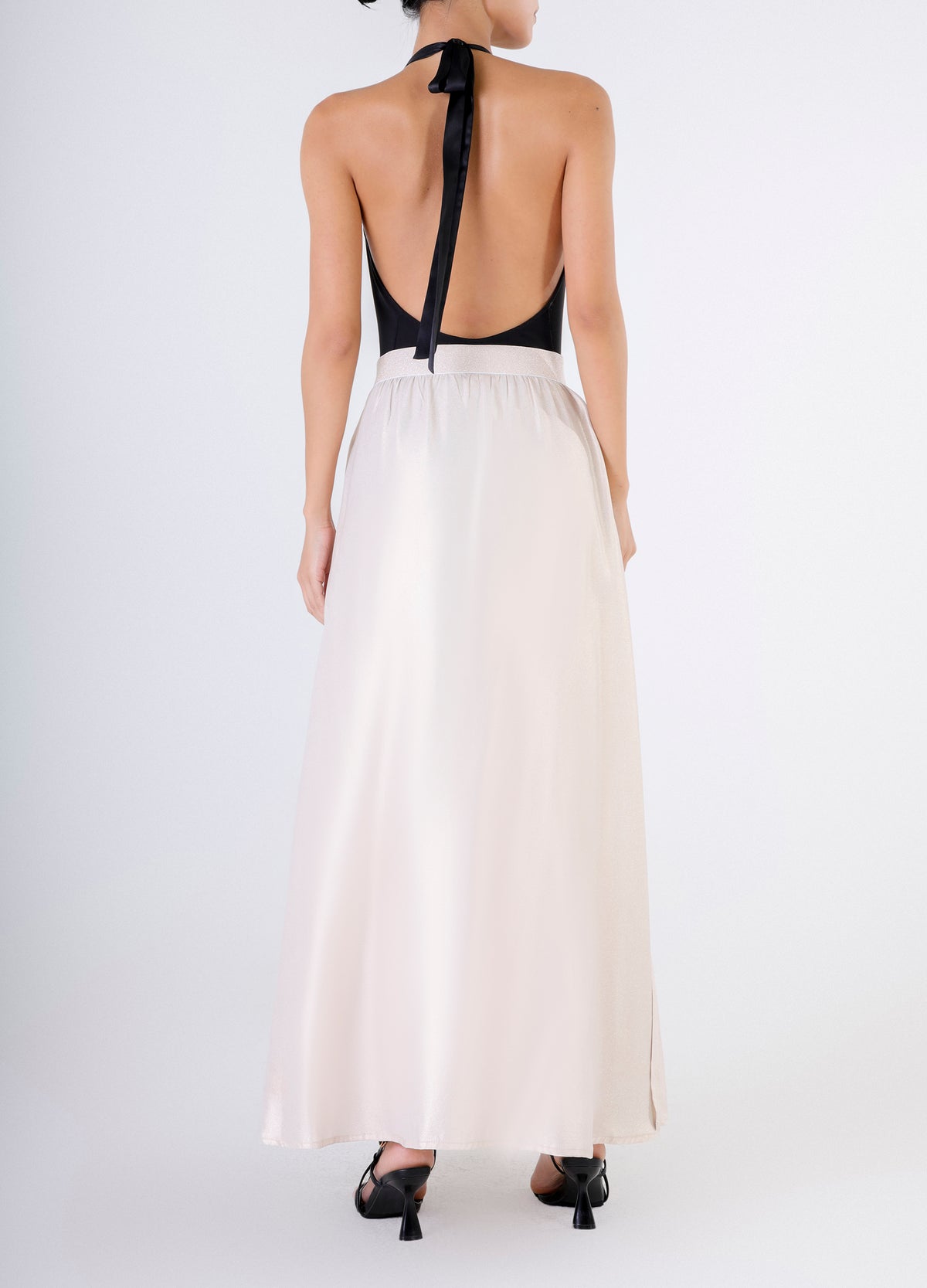 Slim Maxi Skirt - Rose Gold