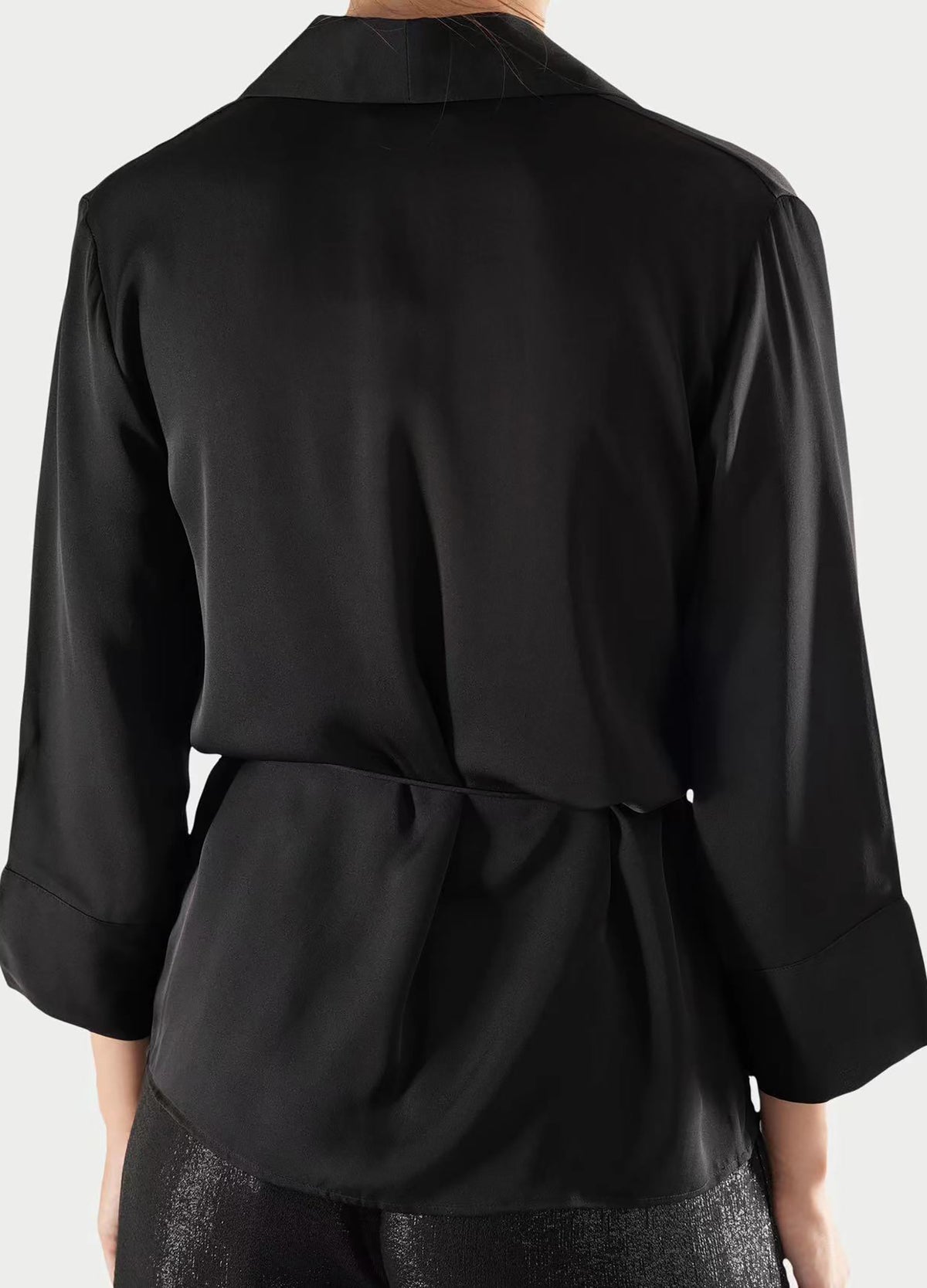 Tie String Jacket - Black