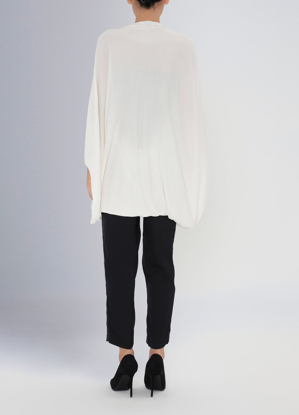 Knit Silk Cover-up White